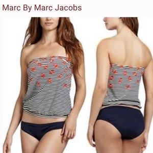 Marc by Marc Jacobs tankini top swim kiss print M